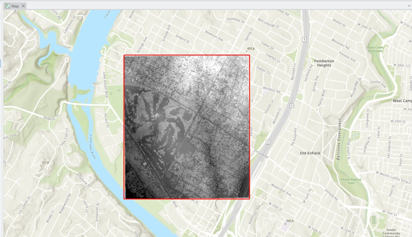 Digital Surface Model from LiDAR