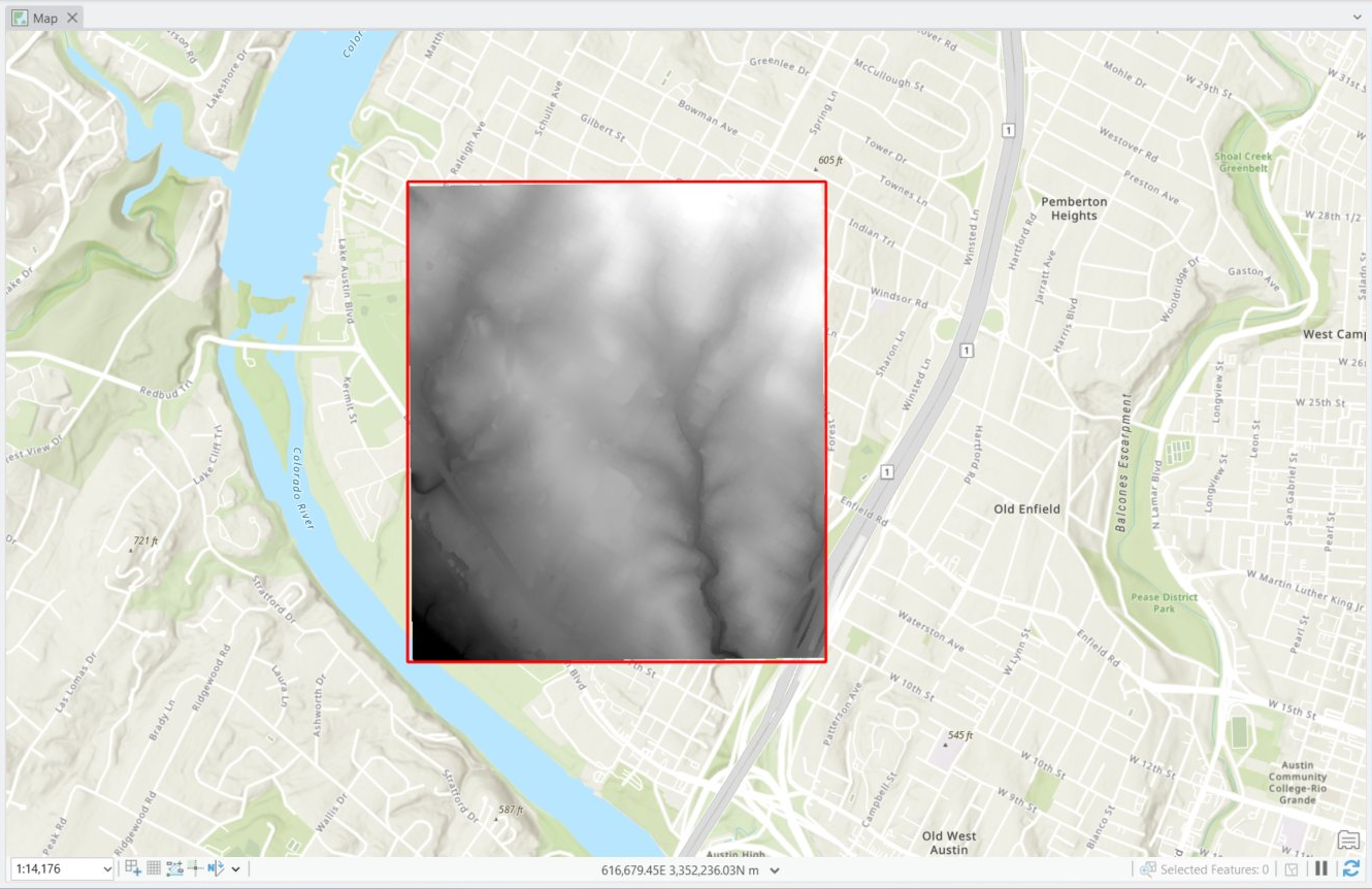 Digital Terrain Model from ground returns