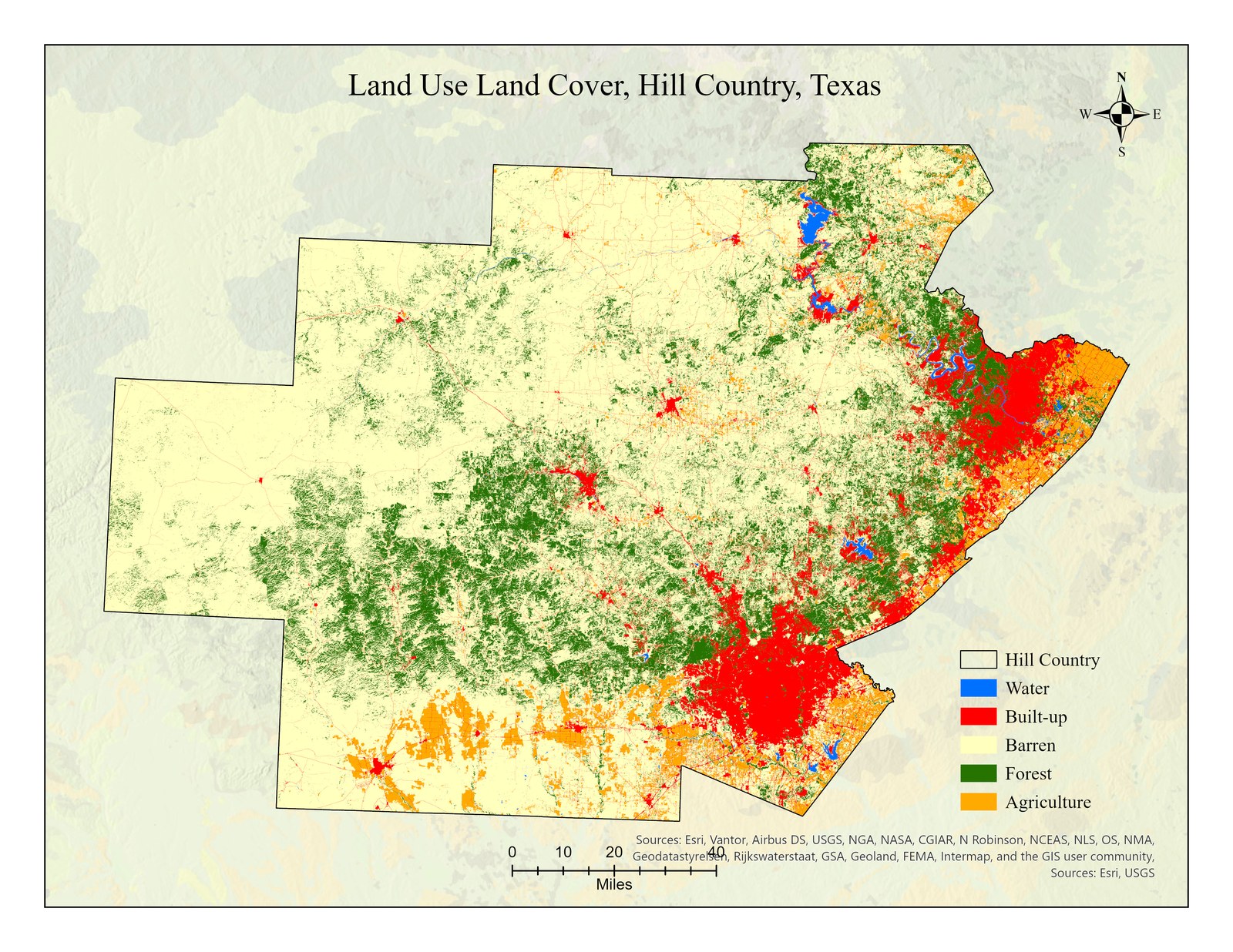 Land cover map